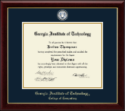 Georgia Institute of Technology Masterpiece Medallion Diploma Frame in Gallery