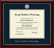 Georgia Institute of Technology diploma frame - Masterpiece Medallion Diploma Frame in Gallery