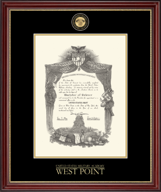 United States Military Academy diploma frame - Masterpiece Medallion Diploma Frame in Kensington Gold