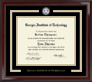 Georgia Institute of Technology diploma frame - Showcase Edition Diploma Frame in Encore