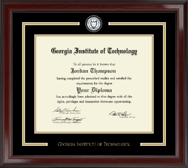 Georgia Institute of Technology diploma frame - Showcase Edition Diploma Frame in Encore