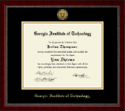 Georgia Institute of Technology diploma frame - Gold Engraved Medallion Diploma Frame in Sutton