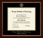 Georgia Institute of Technology Gold Embossed Diploma Frame in Murano