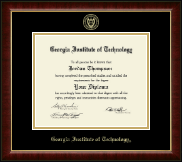 Georgia Institute of Technology diploma frame - Gold Embossed Diploma Frame in Murano