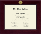 Del Mar College diploma frame - Century Gold Engraved Diploma Frame in Cordova