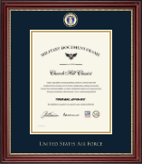United States Air Force certificate frame - Masterpiece Medallion Certificate Frame in Kensington Gold