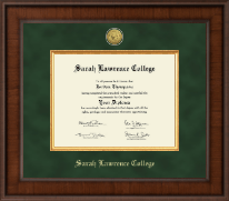 Sarah Lawrence College Presidential Gold Engraved Diploma Frame in Madison