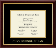CUNY School of Law Gold Embossed Diploma Frame in Gallery