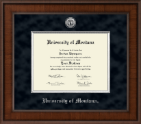 University of Montana Missoula diploma frame - Presidential Silver Engraved Diploma Frame in Madison