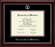 University of Montana Missoula diploma frame - Silver Embossed Diploma Frame in Gallery Silver