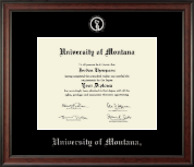 University of Montana Missoula diploma frame - Silver Embossed Diploma Frame in Studio