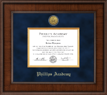 Phillips Academy Andover diploma frame - Presidential Gold Engraved Diploma Frame in Madison