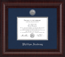 Phillips Academy Andover diploma frame - Presidential Silver Engraved Diploma Frame in Premier