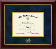 The Bolles School diploma frame - Gold Embossed Diploma Frame in Gallery