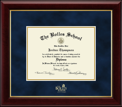 The Bolles School diploma frame - Gold Embossed Diploma Frame in Gallery