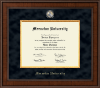 Moravian University Presidential Masterpiece Diploma Frame in Madison