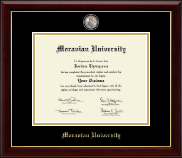 Moravian University diploma frame - Masterpiece Medallion Diploma Frame in Gallery