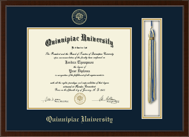 Quinnipiac University diploma frame - Tassel & Cord Diploma Frame in Delta