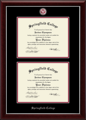 Springfield College diploma frame - Masterpiece Medallion Double Diploma Frame in Gallery Silver