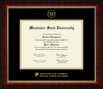 Montclair State University diploma frame - Gold Embossed Diploma Frame in Murano