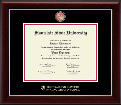 Montclair State University diploma frame - Masterpiece Medallion Diploma Frame in Gallery