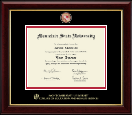 Montclair State University diploma frame - Masterpiece Medallion Diploma Frame in Gallery