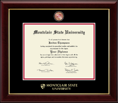 Montclair State University diploma frame - Masterpiece Medallion Diploma Frame in Gallery