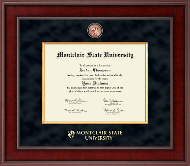 Montclair State University diploma frame - Presidential Masterpiece Diploma Frame in Jefferson