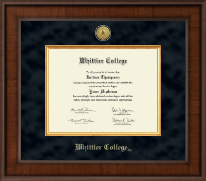 Whittier College Presidential Masterpiece Diploma Frame in Madison
