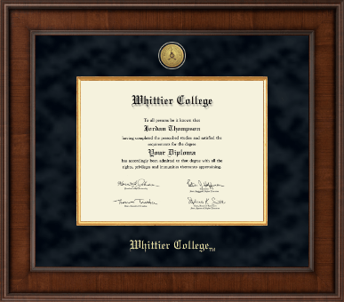 Whittier College diploma frame - Presidential Masterpiece Diploma Frame in Madison