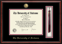 The University of Alabama Tuscaloosa diploma frame - Masterpiece Medallion Tassel Edition Diploma Frame in Southport