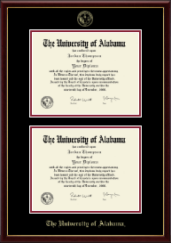 Double Diploma Frame