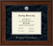 Amridge University Presidential Silver Engraved Diploma Frame in Madison