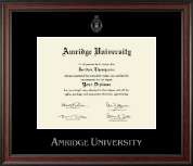 Amridge University Silver Embossed Diploma Frame in Studio