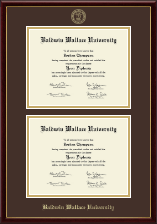 Baldwin Wallace University diploma frame - Double Diploma Frame in Galleria