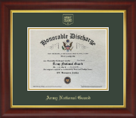 Army National Guard certificate frame - Army National Guard Gold Embossed Certificate Frame in Redding
