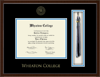 Wheaton College in Massachusetts Tassel Edition Diploma Frame in Delta