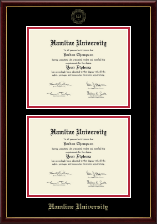 Hamline University diploma frame - Double Diploma Frame in Galleria