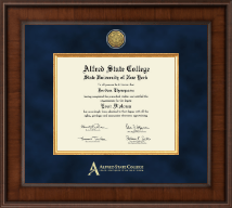 Alfred State College Presidential Gold Engraved Diploma Frame in Madison