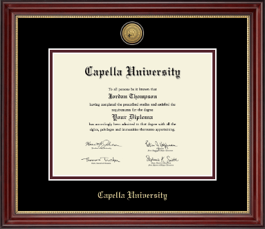 Capella University diploma frame - Gold Engraved Medallion Diploma Frame in Kensington Gold