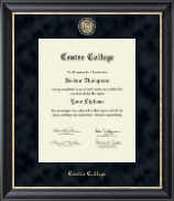 Centre College Regal Edition Diploma Frame in Noir