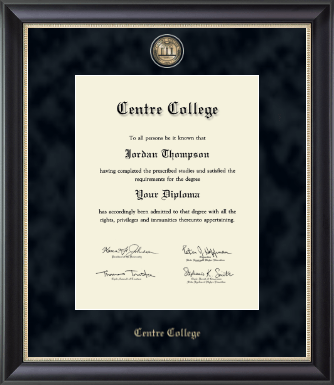 Centre College diploma frame - Regal Edition Diploma Frame in Noir