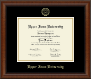 Upper Iowa University diploma frame - Gold Embossed Diploma Frame in Austin