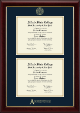 Alfred State College Double Diploma Frame in Gallery