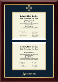Double Diploma Frame