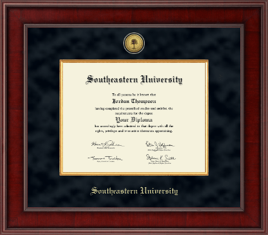Southeastern University diploma frame - Presidential Gold Engraved Diploma Frame in Jefferson
