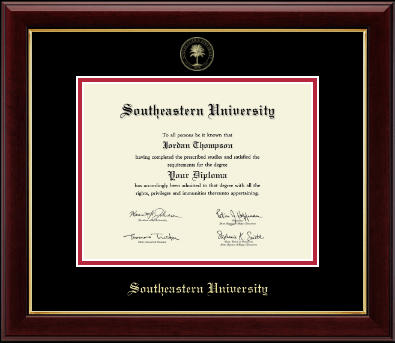 Southeastern University diploma frame - Gold Embossed Diploma Frame in Gallery