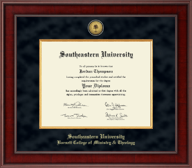 Southeastern University diploma frame - Presidential Gold Engraved Diploma Frame in Jefferson
