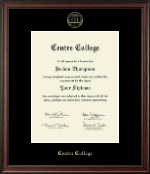 Centre College diploma frame - Gold Embossed Diploma Frame in Studio