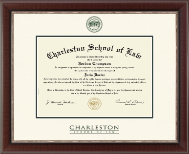 Charleston School of Law diploma frame - Dimensions Diploma Frame in Chateau